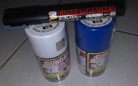 Gundam Color Spray and Gundam Marker