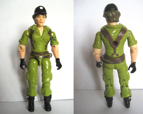 How to Fix G.I. Joe Figures with broken rubber bands: Lady Jaye Back together again