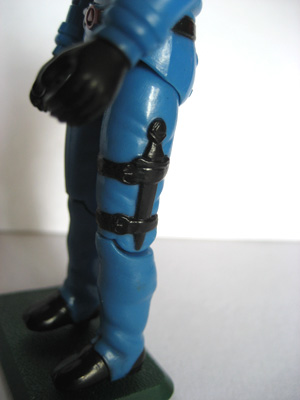 Hasbro Cobra Commander Figure from GI Joe Real American Hero stiletto on leg