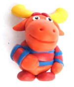 How to make cartoon figures using polymer clay: Tyrone Backyardigans