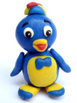 How to make cartoon figures using polymer clay: Pablo Backyardigans