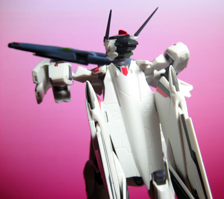 Bandai VF100's VF-25 Messiah Alto Saotome version back shot