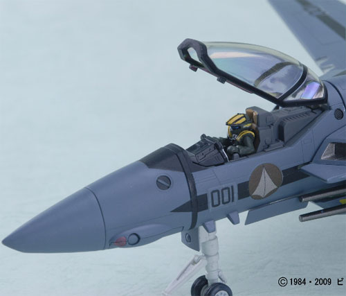 Yamato 1/60 VF-1S Roy Fokker Low Visibility Edition: with close up shot of the pilot
