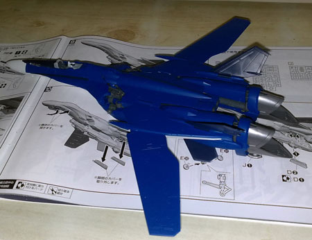 1/72 VF-25G Messiah build is almost finished