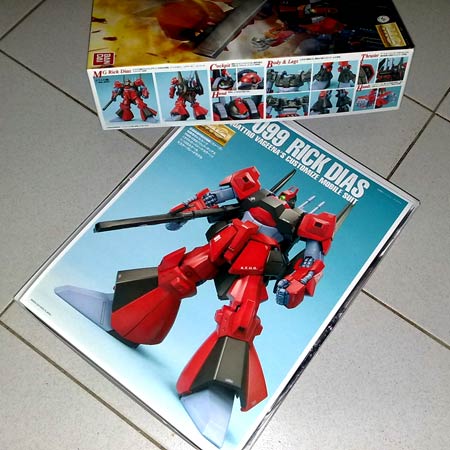 RMS-099 Rick Dias Quattro Bajeena 1/100 MG Open Box Shot