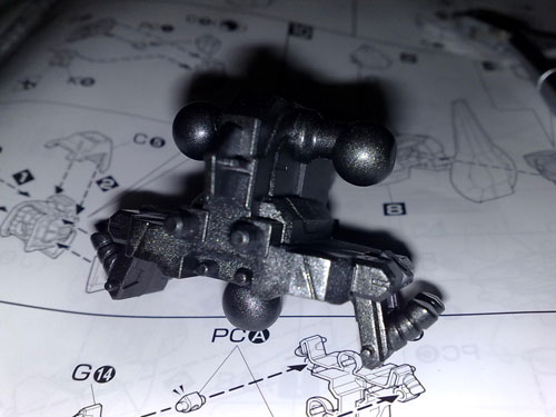 1/100 Rick Dias Quatro Bajeena MG Assembly Metallic Graphite painted torso
