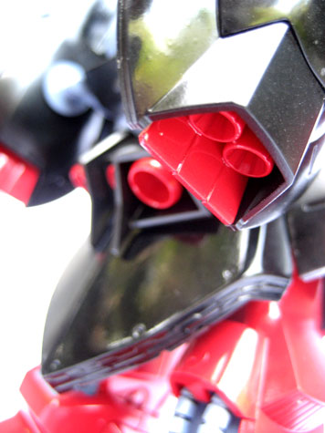 Finished shots of Quattro Bajeena's 1/100 Master Grade Rick Dias from Gundam Zeta Series Thrusters