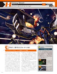 first transformation of Battle 7 from the Macross Seven