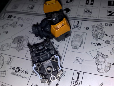 1/100 GN-003 Gundam Kyrios Assembly