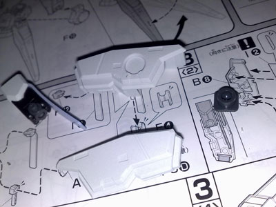 1/100 GN-003 Gundam Kyrios Assembly Part III