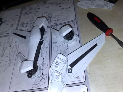 1/100 GN-003 Gundam Kyrios Assembly Part IV Wings