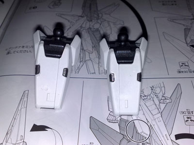 1/100 GN-003 Gundam Kyrios Assembly Part IV painted ankles already