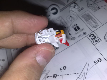 1/100 GN-003 Gundam Kyrios Assembly Part V head