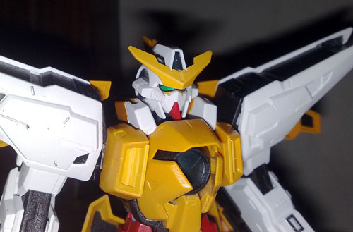 1/100 GN-003 Gundam Kyrios Assembly Part V head on body