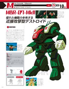 Macross Chronicle 36, 37 and 38 Mechanic Sheet: MBR-07-Mk Ⅱ Spartan (Macross)