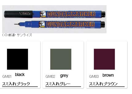 GSI Creos Gundam Marker Fine Color Chart