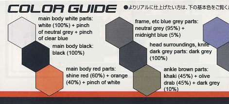 Bandai 1/72 VF-25 Messiah Valkyrie Alto Saotome ver from Macross Fronter English Translation of Color Guide