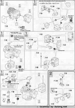 Bandai 1/100 MSJ-06II-A Tieren Ground Type English Construction Manual