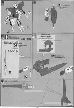 1/60 GN-001 Gundam Exia Construction Manual and Color Guide