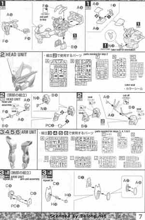 Bandai Master Grade ZGMF-X20A Strike Freedom Gundam Translated English Construction Manual