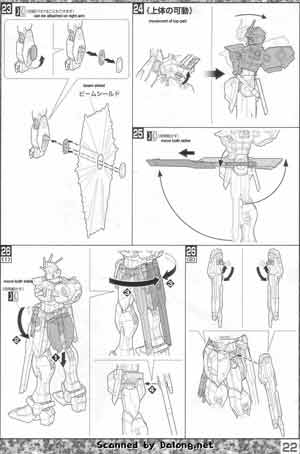 MG ZGMF-X20A Strike Freedom Gundam Construction Manual