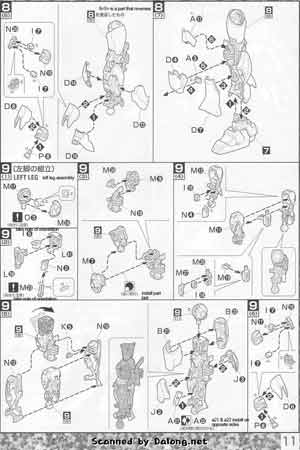 Bandai Master Grade RX-93-V2 Hi-Nu Gundam English Construction Manual