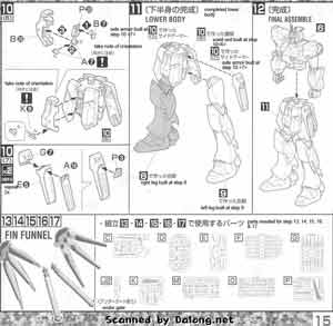 Bandai Master Grade RX-93-V2 Hi-Nu Gundam English Construction Manual