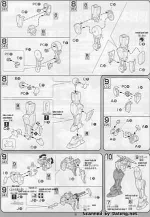 Bandai 1/100 GNY-001 Gundam Astraea English Construction Manual