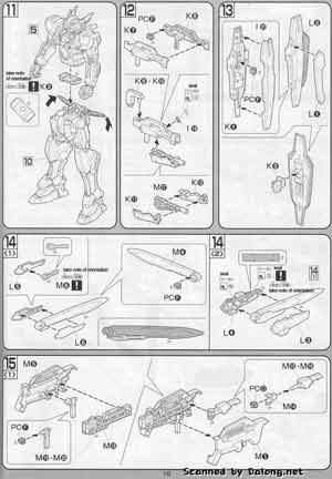 Bandai 1/100 GNY-001 Gundam Astraea English Construction Manual
