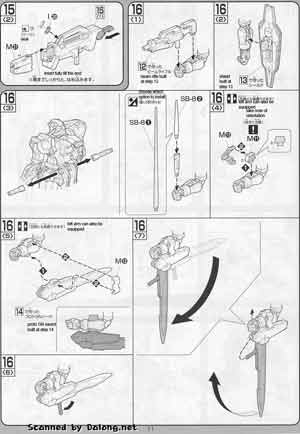 Bandai 1/100 GNY-001 Gundam Astraea English Construction Manual