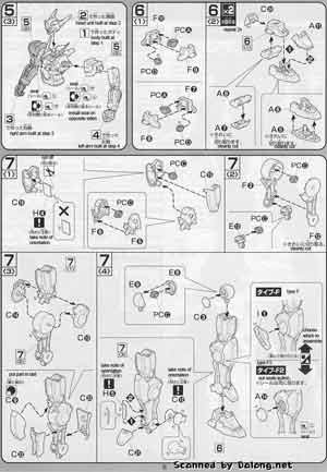 Bandai 1/100 GNY-001F Gundam Astraea Type F English Construction Manual