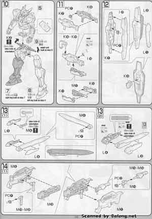 Bandai 1/100 GNY-001F Gundam Astraea Type F English Construction Manual