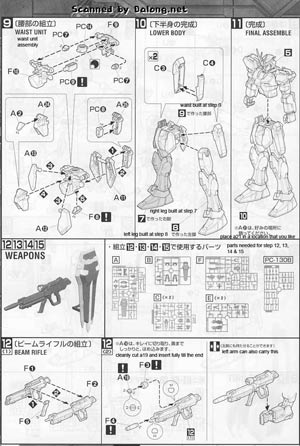 Master Grade GAT-105 Launcher/Sword Strike Gundam Construction Manual and Color Guide