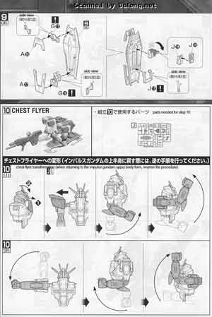 Bandai Master Grade ZGMF-X56S/β Sword Impulse Gundam Construction Manual and Color Guide