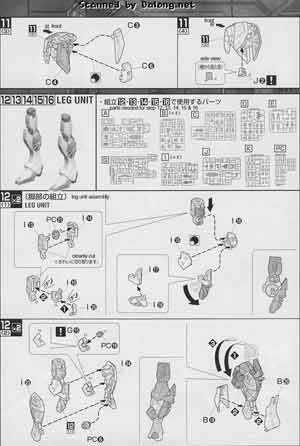 Bandai Master Grade ZGMF-X56S/β Sword Impulse Gundam Construction Manual and Color Guide