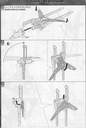 Bandai Master Grade ZGMF-X56S/β Sword Impulse Gundam Construction Manual and Color Guide