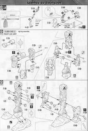 Bandai Master Grade RX-93 Nu Gundam Metallic Coating Version English Translated Construction Manual and Color Guide