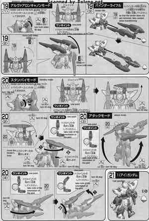 Bandai High Grade HG CB-001.5 1.5 Gundam Aizu English Construction Manual and Color Guide