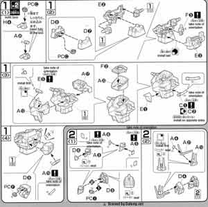 Bandai 1/100 ZGMF-X666S Legend Gundam English Construction Manual and Color Guide