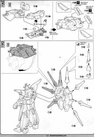 Bandai 1/100 ZGMF-X666S Legend Gundam English Construction Manual and Color Guide