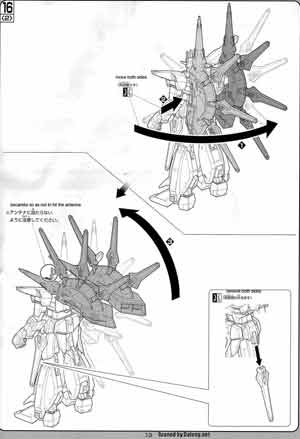 Bandai 1/100 ZGMF-X666S Legend Gundam English Construction Manual and Color Guide