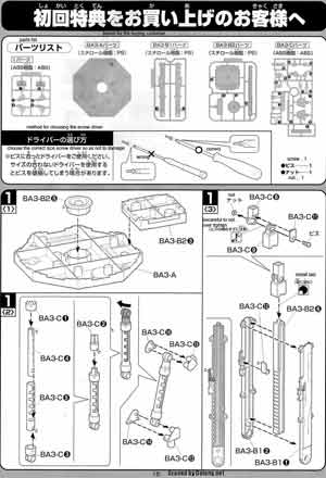 Bandai 1/100 ZGMF-X666S Legend Gundam English Construction Manual and Color Guide