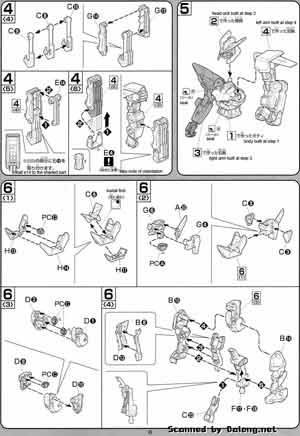 Bandai 1/100 MBF-P01-Re2 Gundam Astray Gold Frame Amatsu English Construction Manual