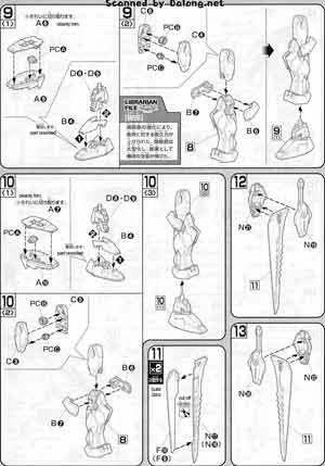 Bandai 1/100 LG-GAT-X105 Gale Strike Gundam English Construction Manual and Color Guide