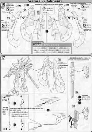 Bandai 1/100 LN-GAT-X207 Nebula Blitz Gundam English Construction Manual