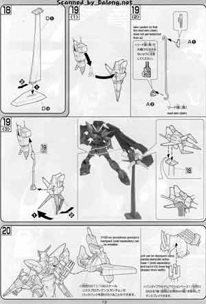 Bandai 1/100 LN-GAT-X207 Nebula Blitz Gundam English Construction Manual