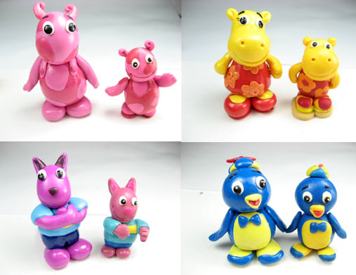 backyardigans Polymer Clay Figure