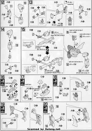 Bandai 1/144 High Grade HGUC Hi Nu Gundam English Construction Manual and Color Guide