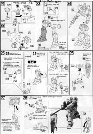 HGUC RX-79(G) Gundam The Ground War Set Construction Manual and Color Guide