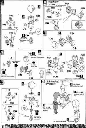 Bandai Master Grade MG YMS-15 Gyan English Construction Manual and Color Guide